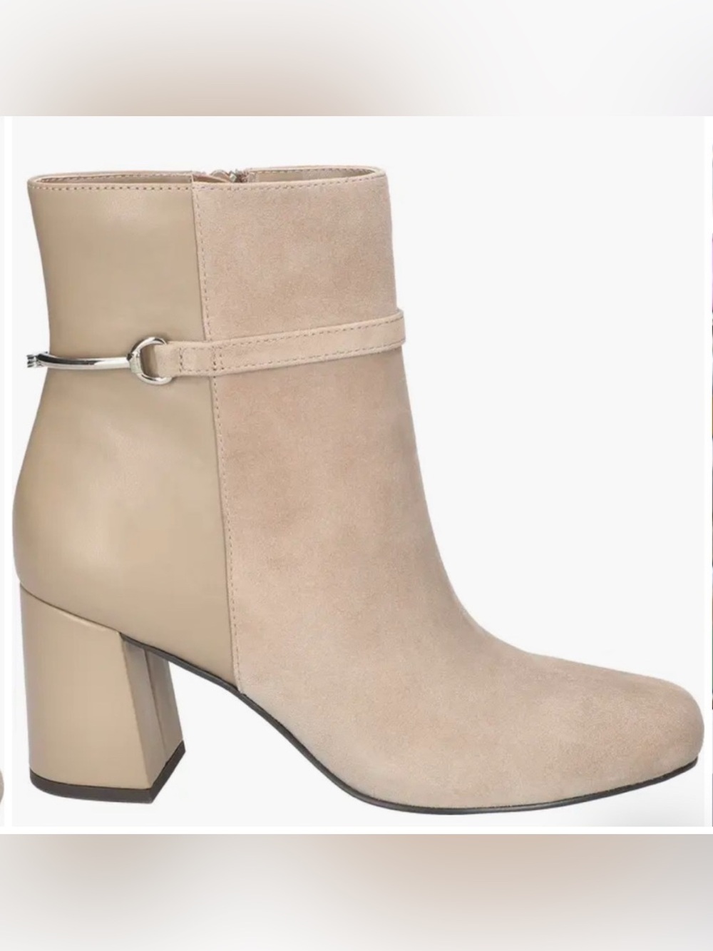 Bella Vita Quincy Boot Almond Kidsuede Leather Women 7 W